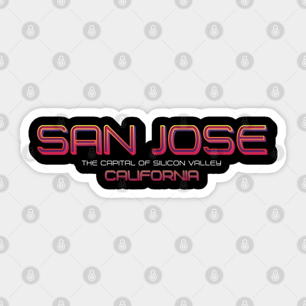 San Jose Sticker by wiswisna